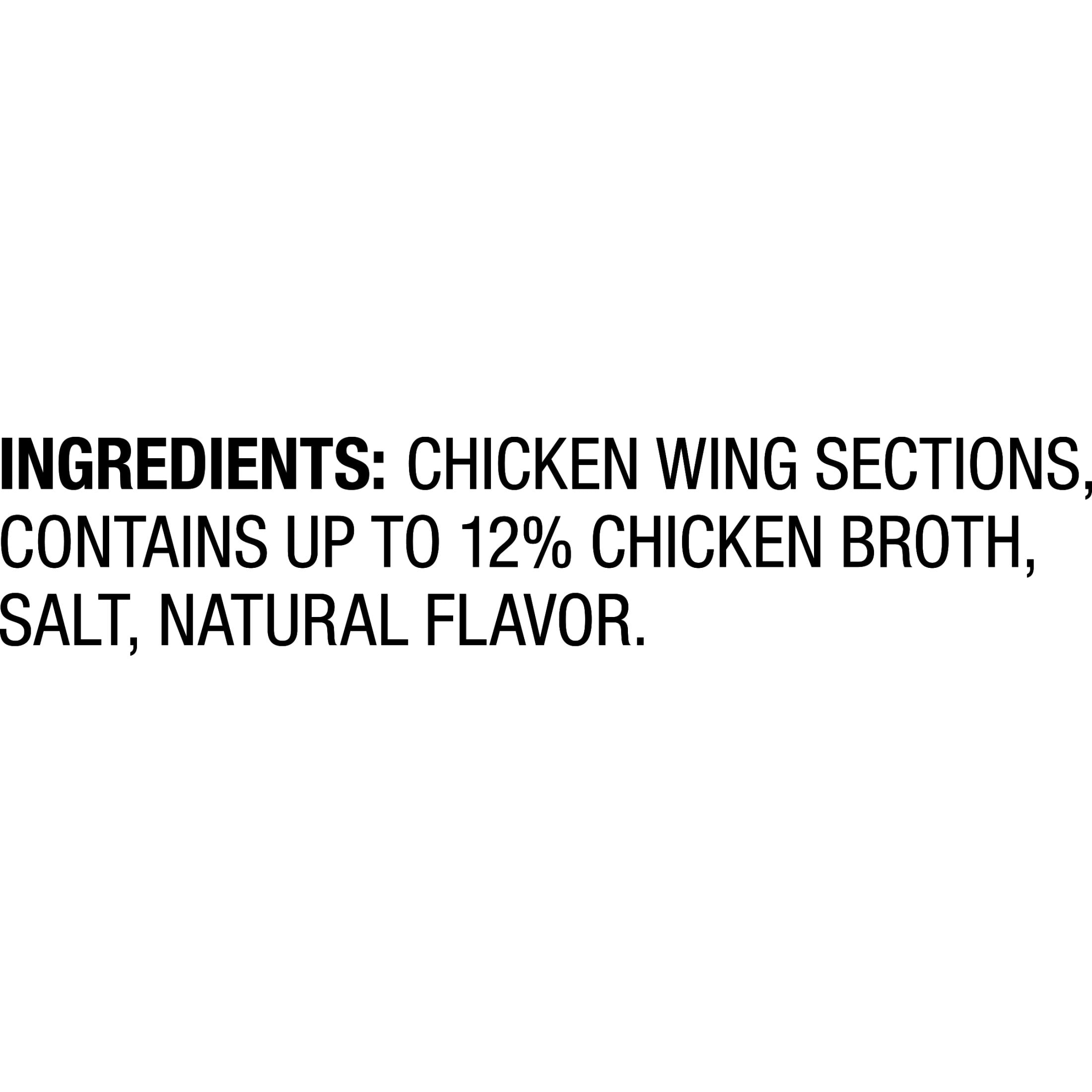 Great Value All Natural Chicken Wing Sections, 4 lb (Frozen)