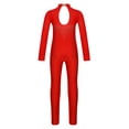 thumbnail image 5 of TSSOE Kids Gilrs Gymnastics Ballet Dance Leotard Unitard Figure Ice Skating Jumpsuit Stage Performance Costume Red 14, 5 of 7
