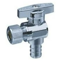 Lead-Free Brass 3/8" OD x 1/2" PEX Angle Stop Valve, 10 Piece