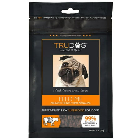 Real Meat Organic Dog Food - Feed Me: Freeze Dried Raw Superfood for Optimal Canine Health and Natural Longevity - All Natural - Balanced Nutrition - No Filters No Grain - Just Add Water Beef (Best Dog Food With Real Meat)