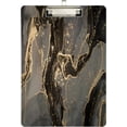 thumbnail image 2 of FMSHPON Golden Marble Swirl Clipboard Hardboard Wood Nursing Clip Board and Pull for Standard A4 Letter 13x9 inches, 2 of 7