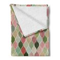 thumbnail image 2 of Abstract Soft Flannel Fleece Throw Blanket, Middle Eastern Style Traditional Geometric Shapes with Inner Dots Artisan Motif, Cozy Plush for Indoor and Outdoor Use, 60" x 80", Multicolor, by Ambesonne, 2 of 5