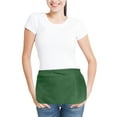 thumbnail image 4 of DALIX 3-Pocket Adjustable Tie Waist Workwear Uniform Apron, Dark Green, 20" x 10", 4 of 6