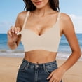 thumbnail image 4 of Heydday Women Nursing Bra, Scallop Edge Drop Cup Maternity Bra, 3 Hook Adjustable Back Pregnancy Postpartum Support Bra, Soft Stretch Invisible Everyday Breastfeeding Underwear(Beige/38), 4 of 5