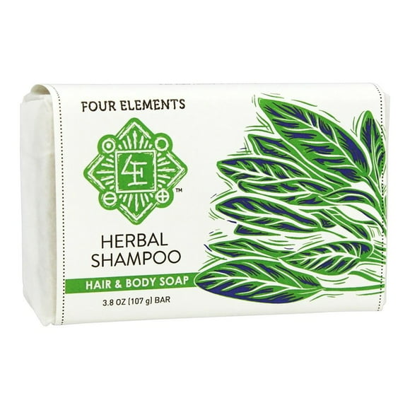 Four Elements Herbals - Herbal Shampoo Bar Hair & Body Soap - 3.8 oz.