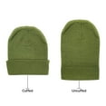 thumbnail image 2 of Empire Cove Knit Cuffed Beanie Hat Cap Warm Winter Men Women Soft Toboggan Olive, 2 of 6