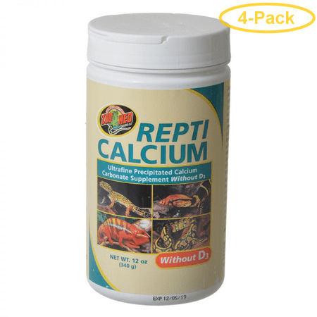 Zoo Med Repti Calcium Without D3 12 oz - Pack of