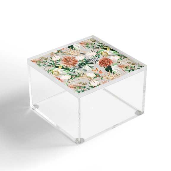 Society6 Marta Barragan Camarasa Bohem Tropical Bloom Acrylic Box