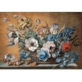 thumbnail image 2 of Mazell, Peter 24x18 White Modern Wood Framed Museum Art Print Titled - A Basket of Carnations, 2 of 4