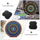 thumbnail image 5 of 8 piezas de cartón redondo para pintar mandalas, papel kraft (negro), 5 of 5