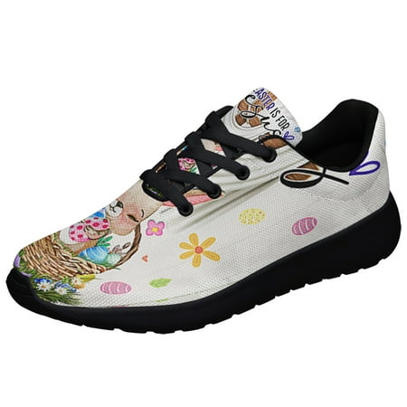 

EaStr Bunny EaStr ChriStJesus Cross EaStr Is For Jesus Shoes Sneakers Black Size 3.5