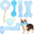 thumbnail image 1 of Chew Toys CGBD Puppy, paquete de 6 unidades para la dentición de perros pequeños, color azul, 1 of 7