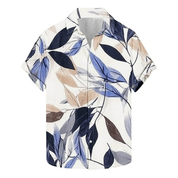 Txeol Cool Button Down Hawaiian Shirts for Men Short Sleeve - Your Ultimate Summer Essential for Fun Adventures Vacation Sale,Multicolor,S