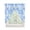 Sky Blue, variant on Red Pink Flowers Swag Valances for Windows, Watercolor Summer Botanical Floral Rod Pocket Sheer Valances for Small Windows, Swag Toppers Light Filtering for Kitchen Living Room 2 Panels 36''x36''