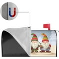 thumbnail image 3 of Mailbox Cover, Christmas Winter Gnomes Mailbox Covers Magnetic Mail Wraps Post Garden Decorations 25.5x21 in, 3 of 6