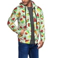 thumbnail image 3 of Zip Up Hoodies for Men - Watermelon Ice Cream Print Long Sleeve Comfrt Men'S Fashion Hoodies & Sweatshirts, Jackets for Men Hoodies Pullover Clothing Clothes with Pouch, 3 of 5