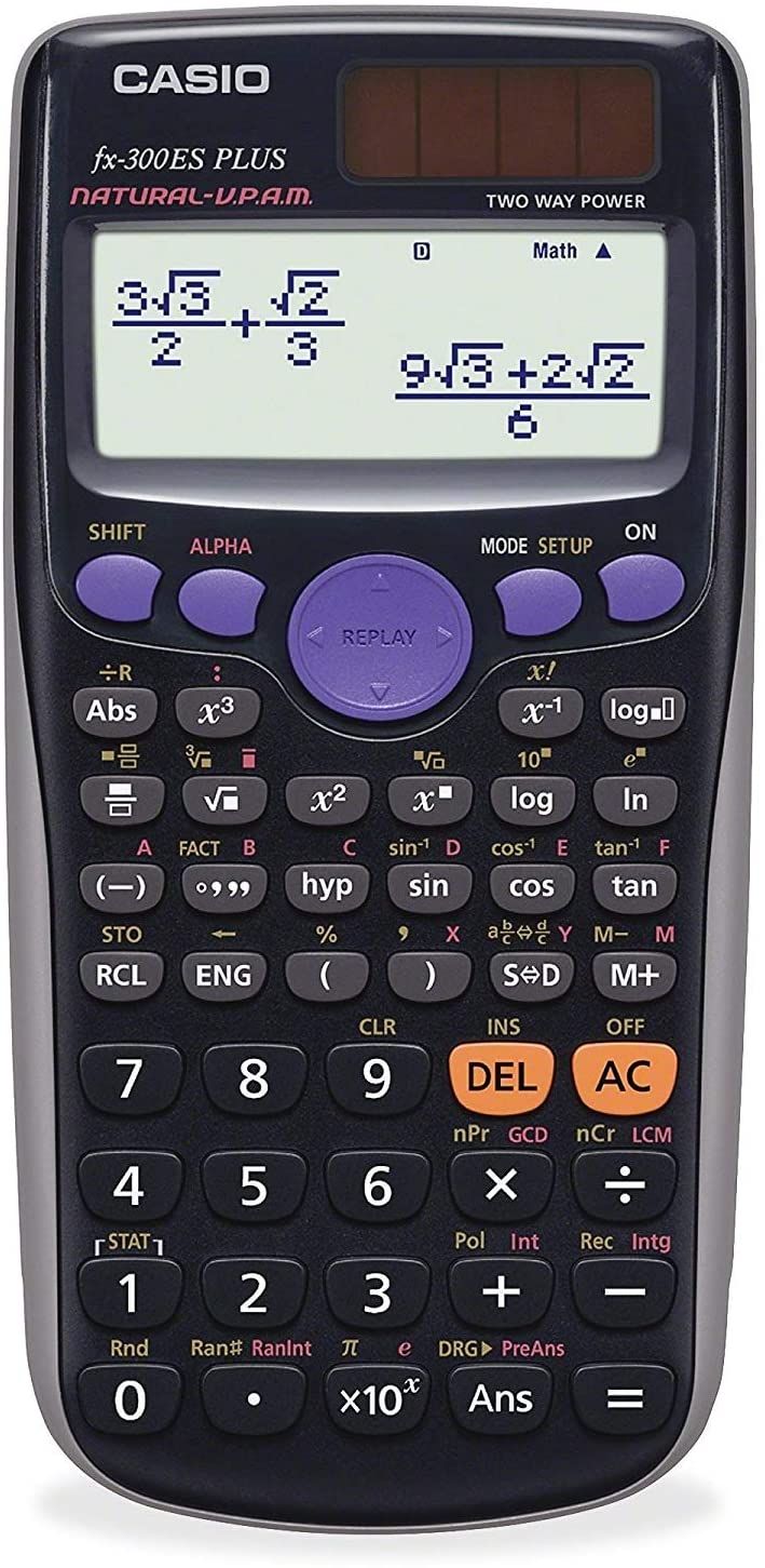 Casio FX300ESPLUS LED Screen, 10Digit, Natural Textbook Display