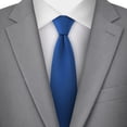 thumbnail image 3 of Jacob Alexander Men's Solid Color 2.75 inch Width Slim Neck Tie - Royal Blue, 3 of 8