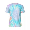 thumbnail image 5 of T-Shirt For Men Ombre Tie Dye T-Shirts Harajuku Colorful Hippy Print Summer Tee Shirt O N, 5 of 5