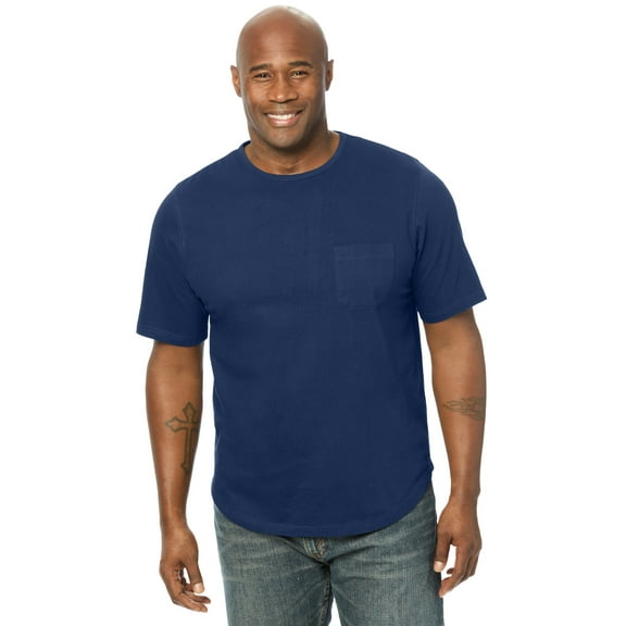 KingSize Men's Big & Tall Silver Cooling Pocket Crewneck