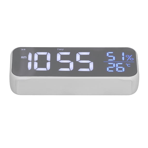 Reloj Electrónico De Espejo Inteligente, Despertador Digital Calendario Para El Hogar Para Todos Para El Dormitorio Para La Oficina