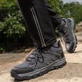 thumbnail image 3 of Hiking Shoes Men Non Slip Outdoor Climbing Trekking Fishing Work Shoes Lace up Breathable Sneakers, 3 of 6
