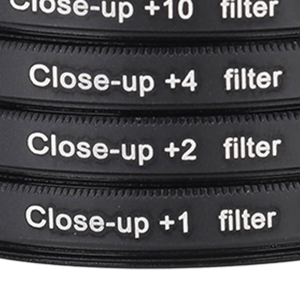 Kit De Filtre Gros Plan 4 En 1 Macro 82mm +1 +2 +4 +10 Verre Optique Avec Pochette