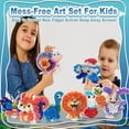 thumbnail image 5 of SkyMagic Poke Poke Art Animals Theme - Mess-Free Fabric Art Craft Kit with Flower Pressing, Creative Gift for Kids Ages 4+, 5 of 7