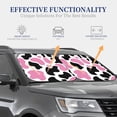 thumbnail image 7 of Picia Cow Spots 2 Piece Car Windshield Sun Shade Foldable | Foldable Sun Shield for Front Window Blocks UV Rays and Keeps Your Vehicle Cool-Large, 7 of 7