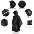 thumbnail image 4 of Imperméable pour Hommes et Femmes avec Réflecteur Poncho avec Bande Réfléchissante, 4 of 8