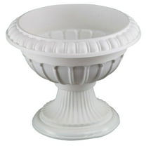 Phenofice Classic White Plastic Urn Planters for Outdoor Wedding Plant Display
