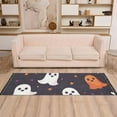 thumbnail image 2 of Yayeee Runner Rug for Bedroom 2'x6' Machine Washable Hallway Non Slip Mat, White Halloween Ghosts, 2 of 8