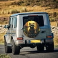 thumbnail image 5 of Salouo Tree Meditating Raccoon Print Spare Tire Cover 14-17 inch Spare Tire Protector Universal Tough Tire Wheel Cover for Trailer SUV and Truck-14 inch, 5 of 6