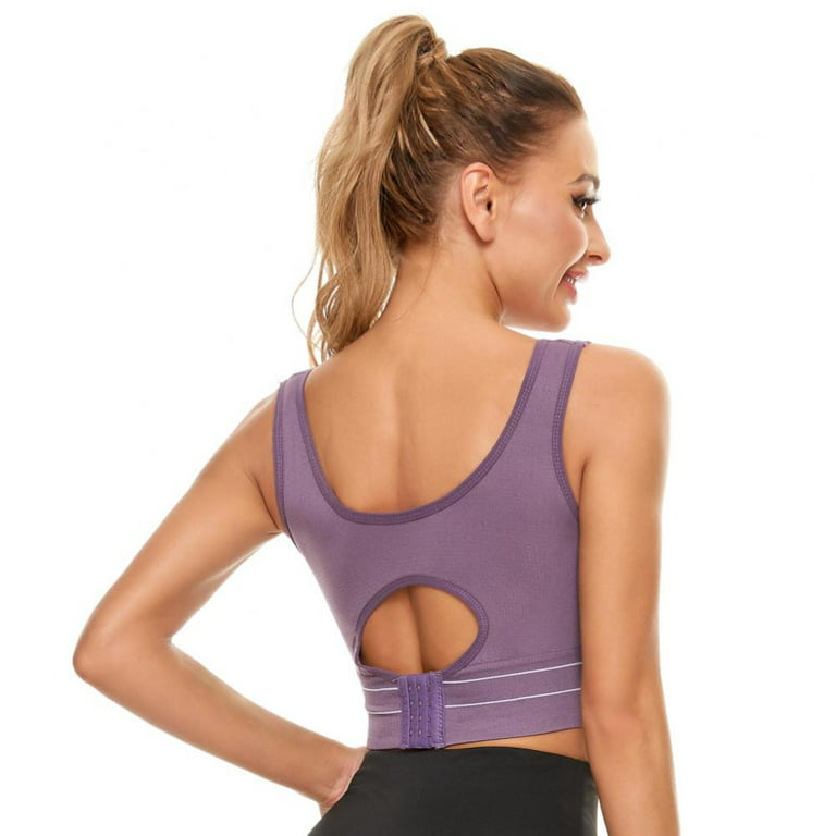 Xmarks Women's Latex Cup Shockproof Sports Bra Plus Size Yoga Sports Bra  Running Sports Underwear