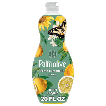 Palmolive Ultra Strength Liquid Dish Soap, Limited Edition, Fresh Lemonade Scent, 20 fl oz Bottle