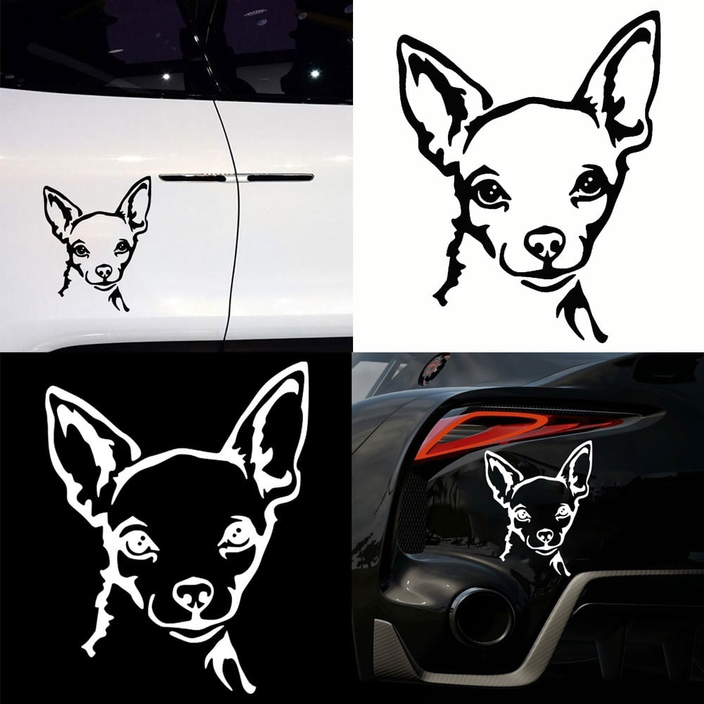 Home is Where The Dog Hair-Funny Chihuahua Vinyl Car Van Decal Sticker Pet 