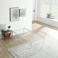 thumbnail image 6 of Mainstays Twin 14'' Heavy Duty Steel Slat Platform Bed Frame with Storage Space Under Frame, No Box Spring Required, White, 6 of 11