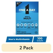 (2 pack) One A Day Men's Multivitamin Tablets, Multivitamins for Men, 100 Count