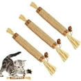 thumbnail image 1 of Juguetes para gatos para gatos de interior Silvervine interactivo para gatos Juguetes con hierba gatera para gatos de interior Juguete masticable para limpieza de dientes de gato dentición de gatito, 1 of 7