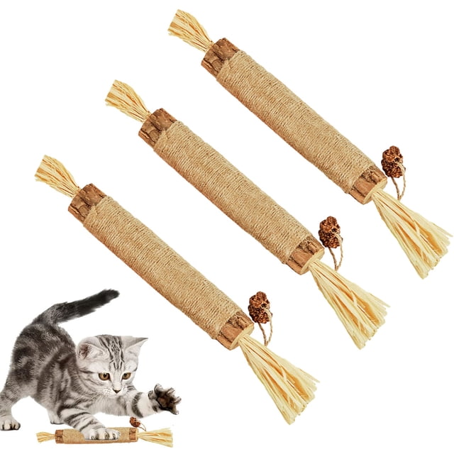 Juguetes para gatos para gatos de interior Silvervine interactivo para gatos Juguetes con hierba gatera para gatos de interior Juguete masticable para limpieza de dientes de gato dentición de gatito