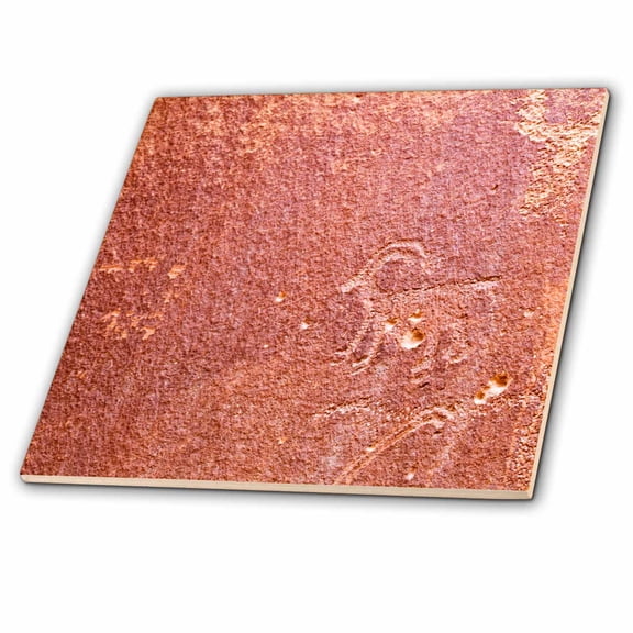 3dRose, USA, Utah, Capitol Reef National Park, Fremont petroglyphs., 6 Inch Ceramic Tile