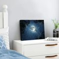 thumbnail image 3 of Fenyluxe Night Sky Stars Full Moon Canvas Wall Art Modern Prints for Home Decor 20x16in, 3 of 6