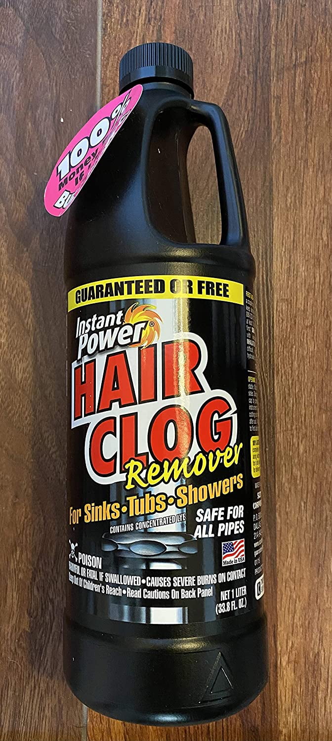 instant power drain hair clog remover 33.8 oz