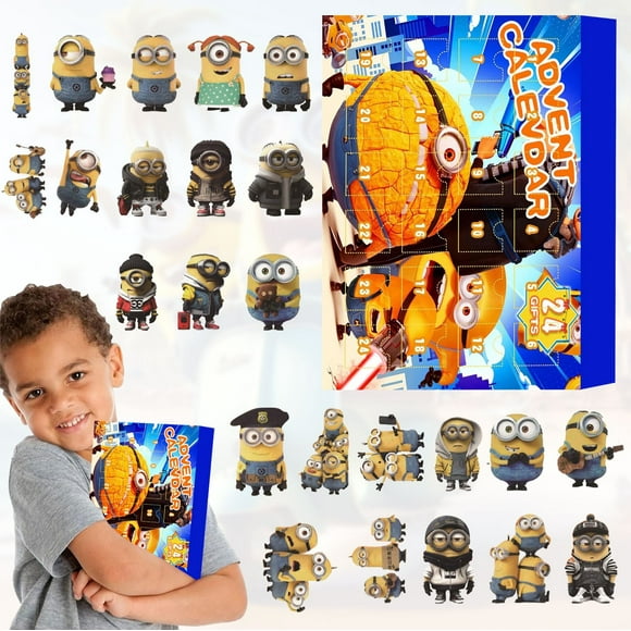 50% Promotion! Advent Calendar, Christmas Countdown Calendar - 24 Days Of Toys, Christmas Roly Poly Figurine Advent Calendar, Countdown Toy Gift For Boys And Girls