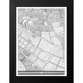 thumbnail image 2 of Roque, John 11x14 Black Modern Framed Museum Art Print Titled - Roque Sectional map of London 1748, 2 of 5