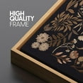 thumbnail image 3 of IDEA4WALL Extra Large Framed Canvas Print Wall Art Botanical Elegance Dark Floral Pattern Artwork Nature Vintage Inspired Pastel Antique Fine Art Decorative Relax/Calm for Rooms Decor - 60"x30", 3 of 5