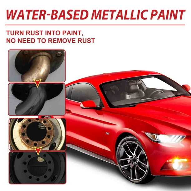 Décapant de rouille métallique à base d’eau Dérouilleur de peinture  métallique à base d’eau avec pinceau 100ml