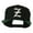 Black, variant on Old English Z Embroidered Cap - Black OSFM