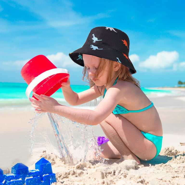 Baby Hat Kids Baby Sun Hat Kids Summer Bucket Hat Unisex Beach Hats for  Child 2-3 years old