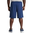 Big and Tall Essentials by DXL Men's Mesh Shorts, Black/Navy, 2XL, Pack